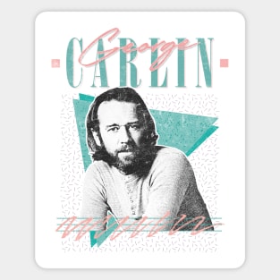 George Carlin / Vintage Style Fan Art Design Magnet
